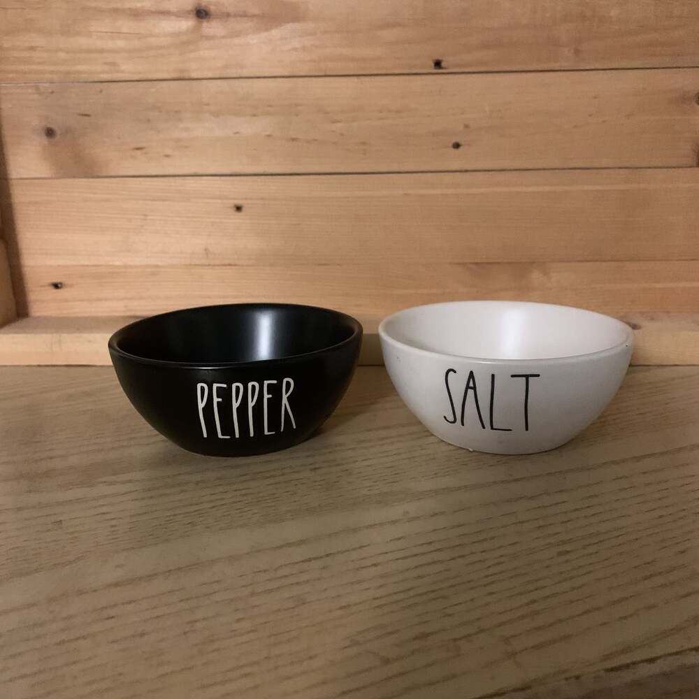 Rae Dunn “SALT” & “PEPPER” LL Mini Bowls New